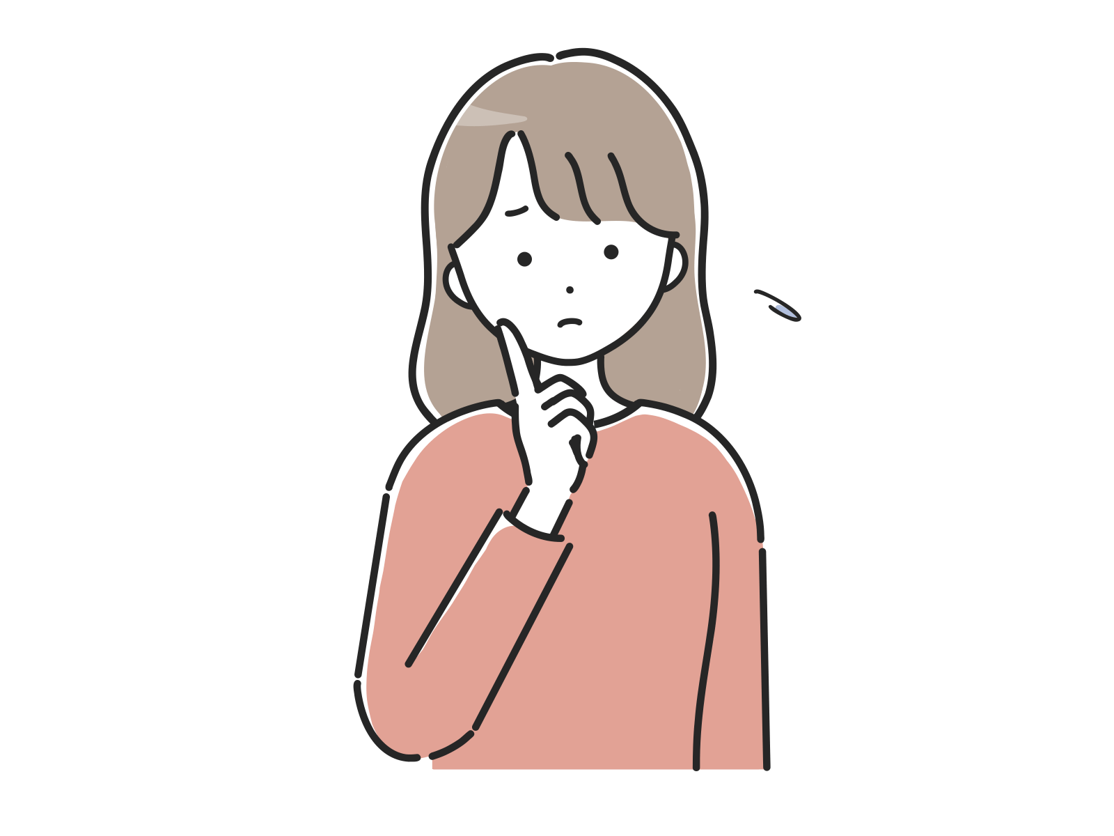 考える女性